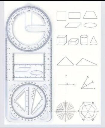 Scale Big Oval Geometric Set