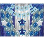 (Blue & silver) Happy Birthday Combo