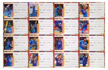 Name stickers for book