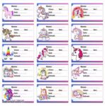 Name stickers for book+pack of 50 sheet)