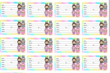 Name sticker for Book