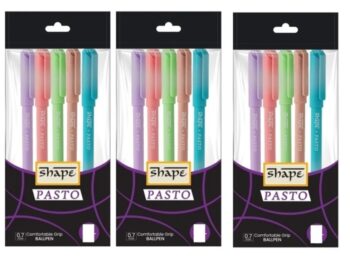 Shape Pasto Fine Tip Ball Pen(pack of 5pc)