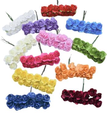 Artificial Flower Rose ,Small Flower (1 Bunch for Packaging 12pc )