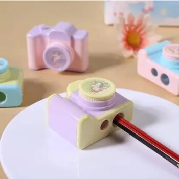 Double Hole Fast Camera Pencil Sharpener for Kids, School Stationery {Multicolor}