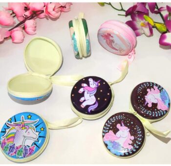 Unicorn Coin Purse, Metal, Small Cute Multipurpose