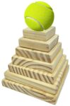 Funskool Games Lagori, Premium Wood Blocks and Ball Included