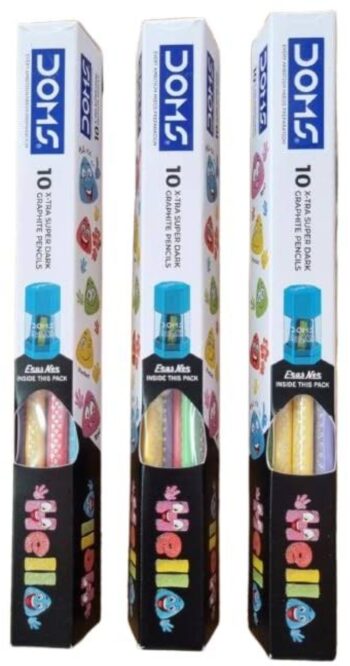Hello Pencil  (pack of 10 pencil, 2 in 1 one sharpeners)