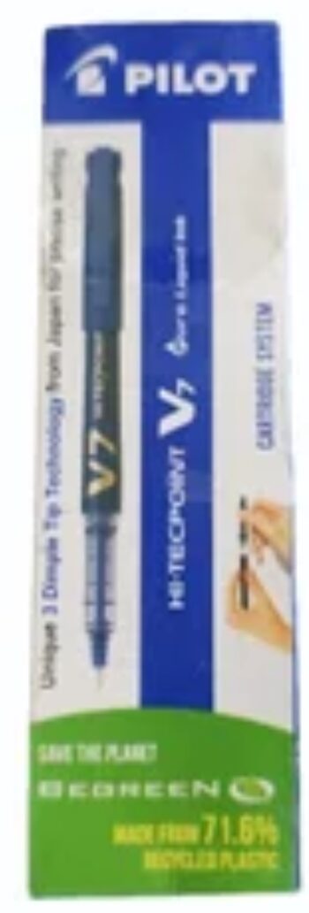 Pilot Hi-Tecpoint V7 0.7mm Fine Point Pure Liquid Ink Roller Ball Pen | Blue