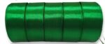 ( 5 pcs ) 1 inch Green Satten Ribbon
