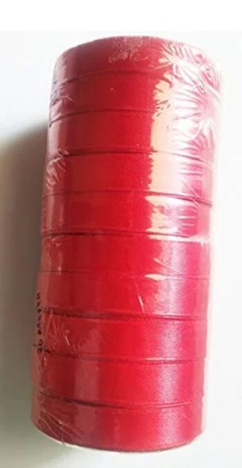 ( 10 pcs ) 1/2 inch Red Satten Ribbon