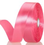 { Pack of 10 } Pcs 1/2 Inch Baby Pink Satin Ribbon 10 Mtr Each Decoration, Gift Wrapping, Multi-Purpose Use