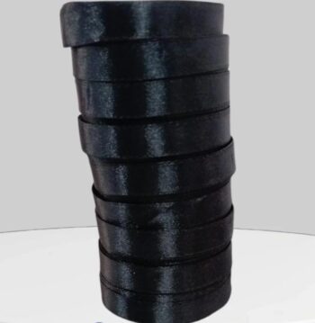 { Pack of 10 } Pcs 1/2 Inch Black Satin Ribbon 10 Mtr Each Decoration