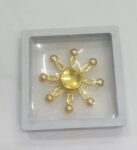 Fidget Spinner, Metal Ninja Star Design with Display Case