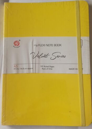 FLEXI NOTE BOOK(80gsm, A5 21.0×14.8cm, 192 ruled pages)