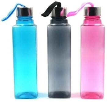 Square Steel Cap Water Bottle