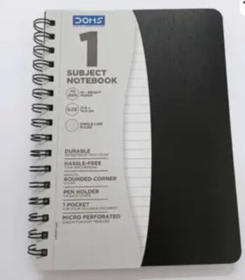 Doms 1  Note book ,70gsm ,size - 21.6×14.0