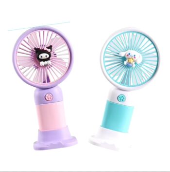 Style Portable Mini Fan, Rechargeable Hand Fan, 3 Speed Settings, 1200mAh Battery