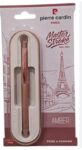 Pierre Cardin MASTER STROKE Ball Pen, Amber Pink, Plastic and Metal, Jumbo Refill Pack