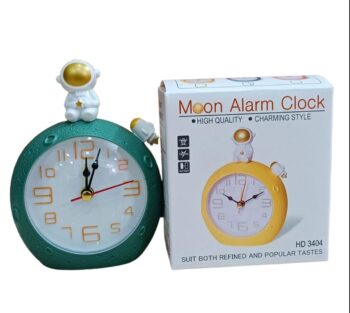 Space Man Moon Alarm Clock