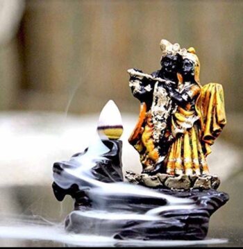 Radha Krishna Smoke Fountain With 10 Smoke Cons Wi th Box Packing- (1 Piece)