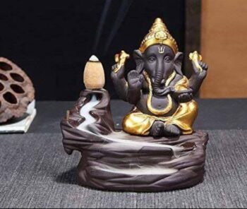 Ganesh Ji Smoke Fountain With 10 Smoke Cons With B ox Packing- (1 Piece)