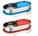Stainless Steel Capsule Lunch Box (1 Piece)