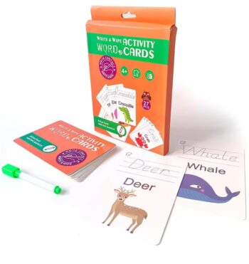 Write & Wipe Activity Cards Fun Easy Learning Word Play for Preschoolers & Toddlers