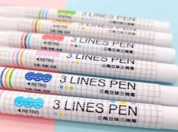 Lines Gel Pen Marker Gel Ink Roller Ball Pens | Three Line Drawing Pens |