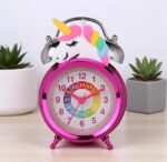 Twin Bell Analog Table Alarm Clock with Backlight for Heavy Sleepers Alarm Clock for Students Funny Cute Cartoon Shape Alarm Clock