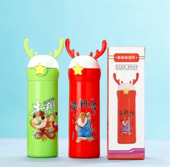 Plastic Glass Bottle For Kids Dear Shaper 450 Ml {Random Color}