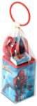 Spiderman pen stand, 2 pencil, eraser, sharpener, scale & note book set