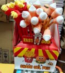 Silicon French Fries Pizza Shape Creative pen